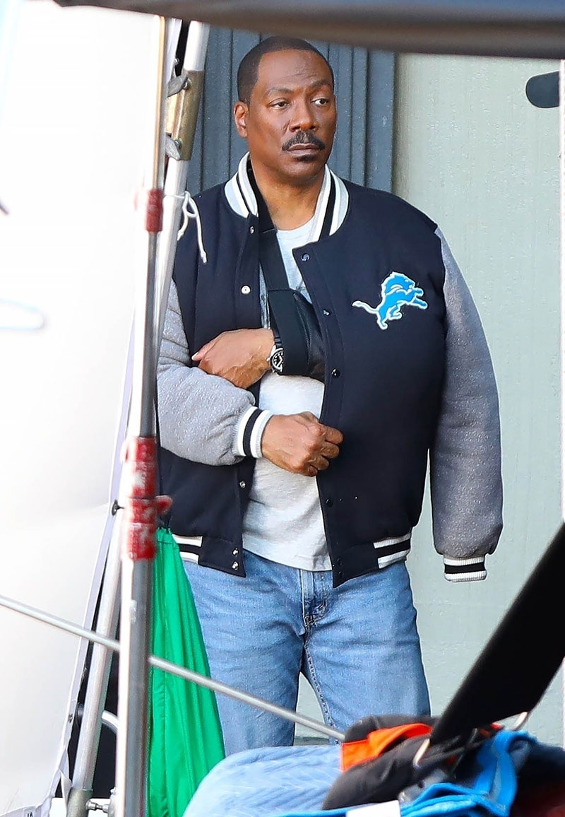 PICS: Eddie Murphy & Taylour Paige On the Set of ‘Beverly Hills Cop