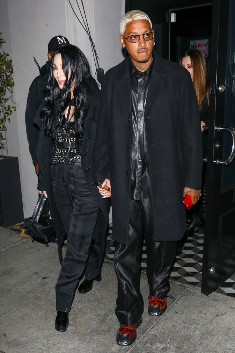 New couple alert? Cher and Alexander Edwards hold hands while arriving ...