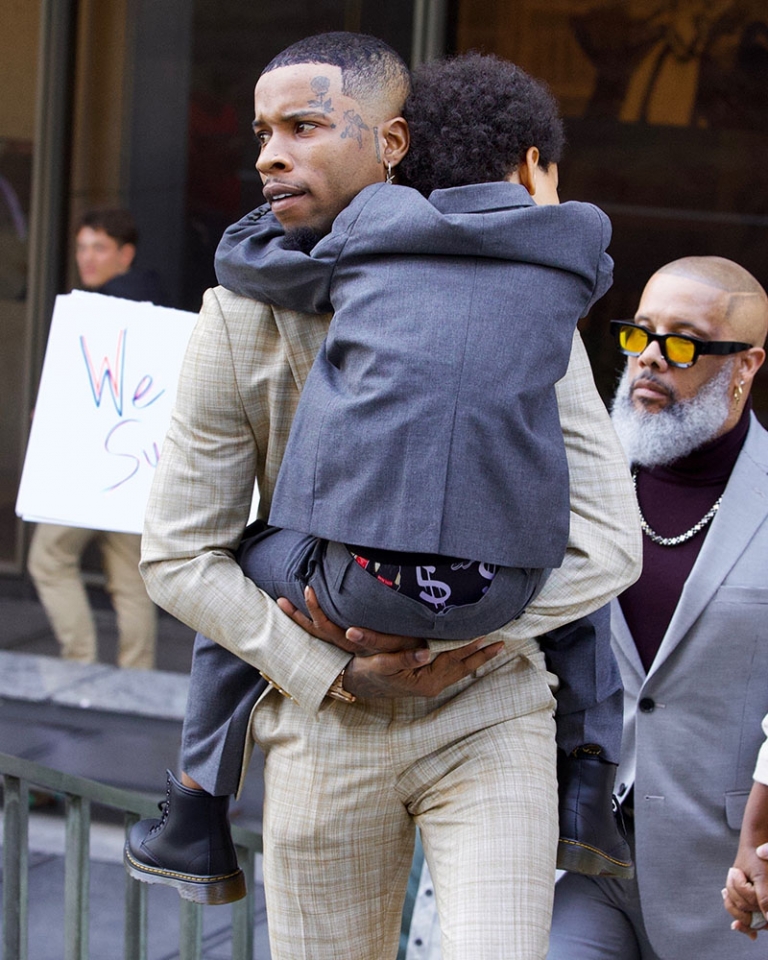 Tory Lanez Looks Dapper In A Tan Suit As He Attends La Superior Court