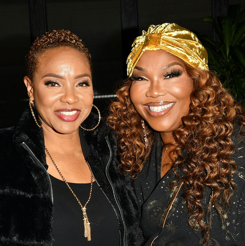 MC Lyte (L) and Mona Scott attends Bravo’s ‘SWV & Xscape: The Queens of ...