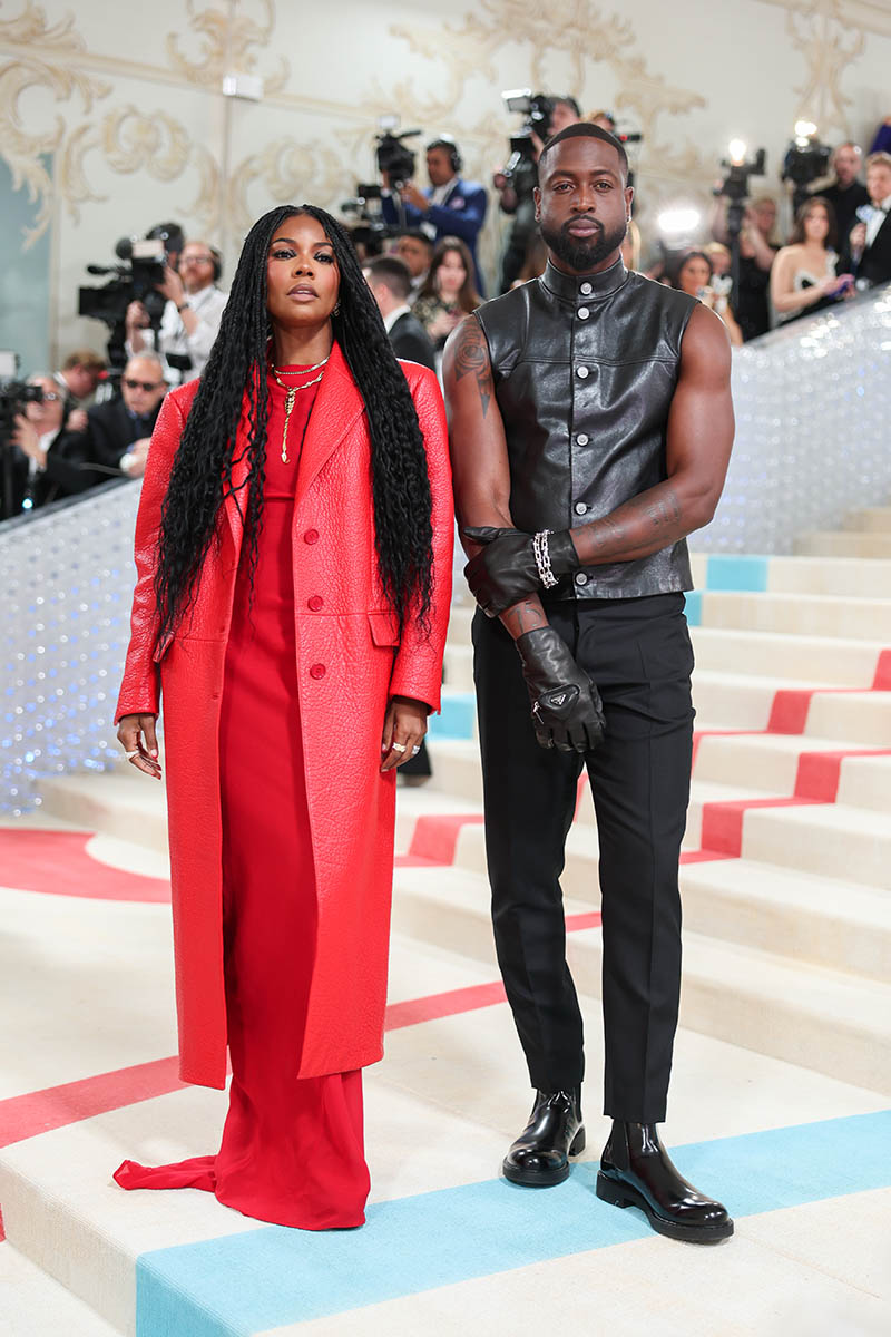 Gabrielle Union and Dwyane Wade at the 2023 Met Gala: Karl Lagerfeld: A  Line of Beauty held at the Metropolitan Museum of Art on May 1, 2023 in New  York, New York. (