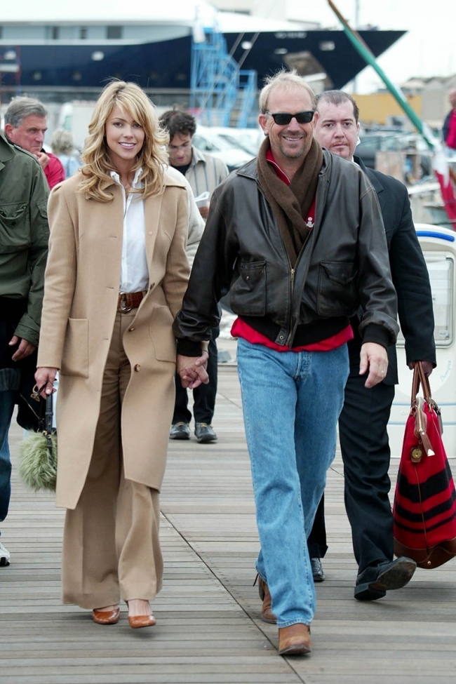 Viareggio, ITALY – Kevin Costner dives into the port of Viareggio for a ...