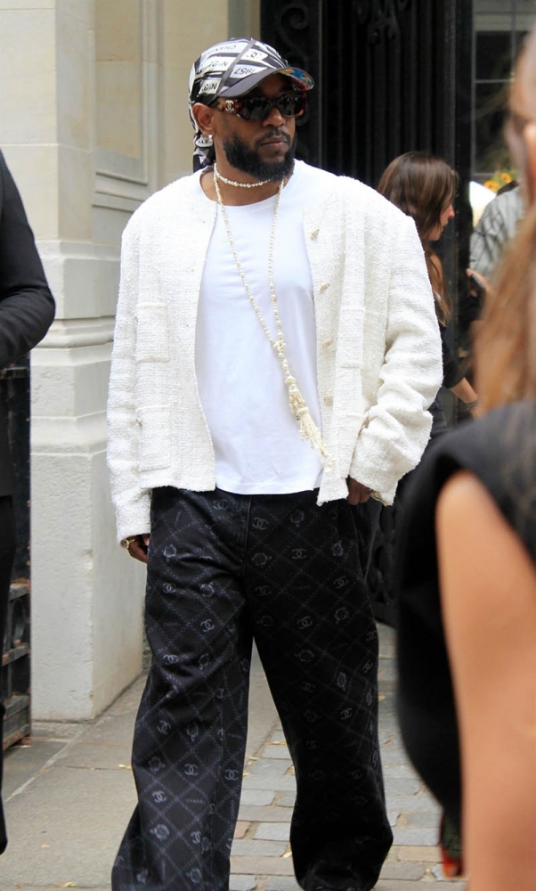 Paris, FRANCE – Rapper Kendrick Lamar leaving the Chanel Private Lunch ...