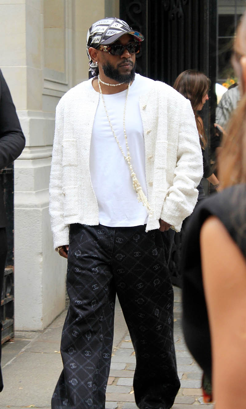 Paris, FRANCE – Rapper Kendrick Lamar leaving the Chanel Private Lunch at  Palais Galliera after attending Chanel's fashion show during Paris Fashion  Week. Credit: BACKGRID