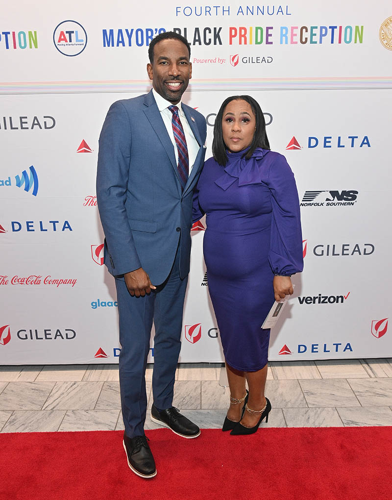 ATLANTA, GEORGIA – AUGUST 31: Andre Dickens and Fani Willis attend ...