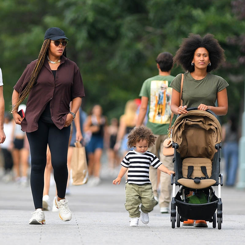 *EXCLUSIVE* Rapper Eve spotted in Tribeca with her son Wilde | Sandra Rose