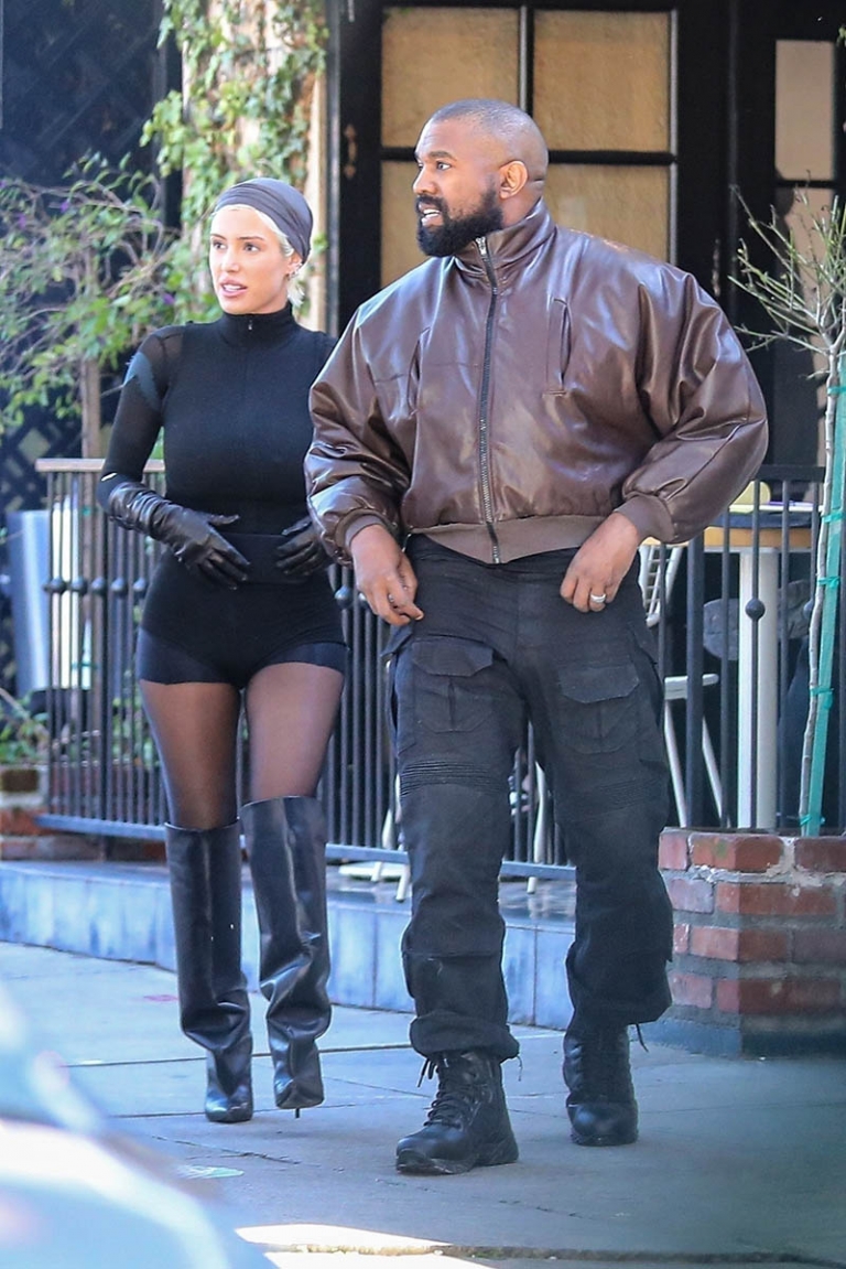 Los Angeles, CA – *EXCLUSIVE* – Kanye West and his wife Bianca Censori