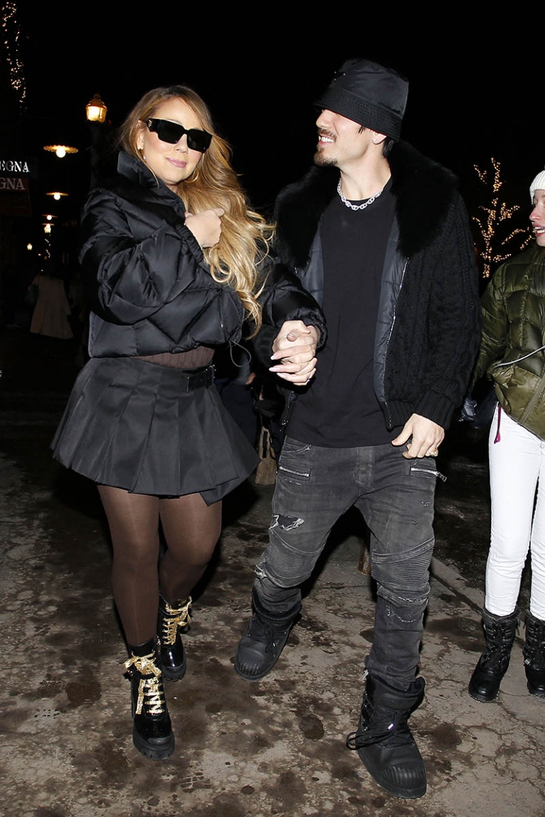 Mariah Carey and Bryan Tanaka are seen out Christmas shopping in Aspen(02)