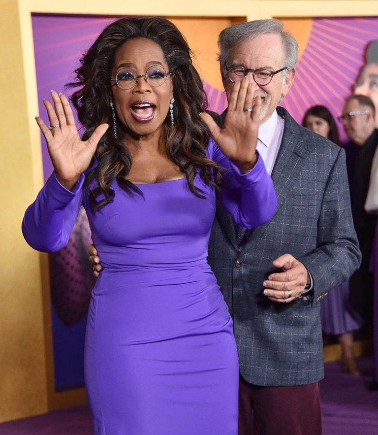 Oprah Winfrey arrives at “The Color Purple” world premiere held at The