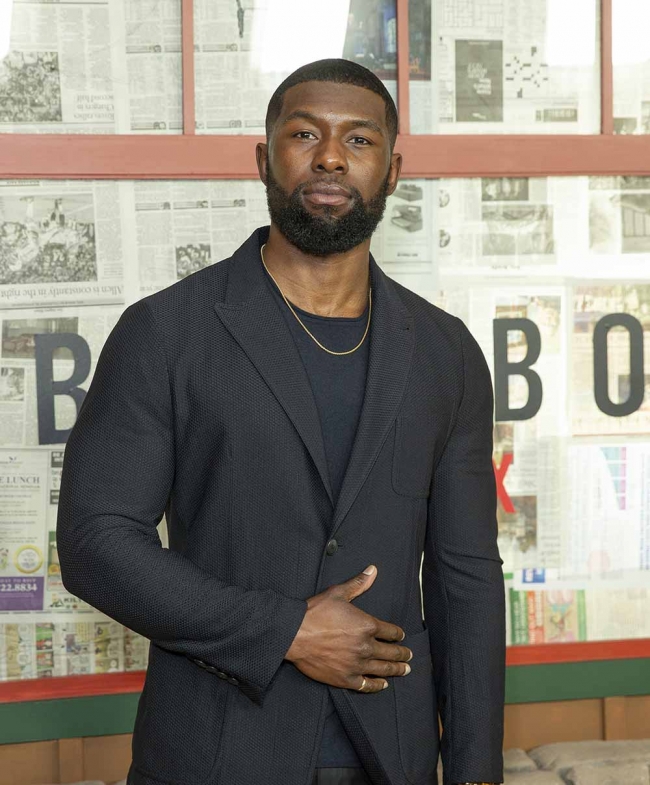 Trevante Rhodes attends the New York screening of ‘Bird Box’ at Alice ...