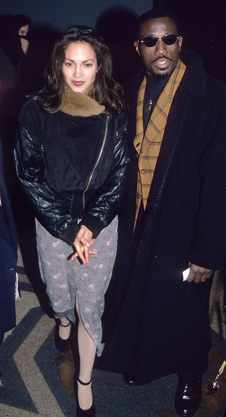 Wesley Snipes And Jennifer Lopez At Waldorf Towers (photo By Tom 