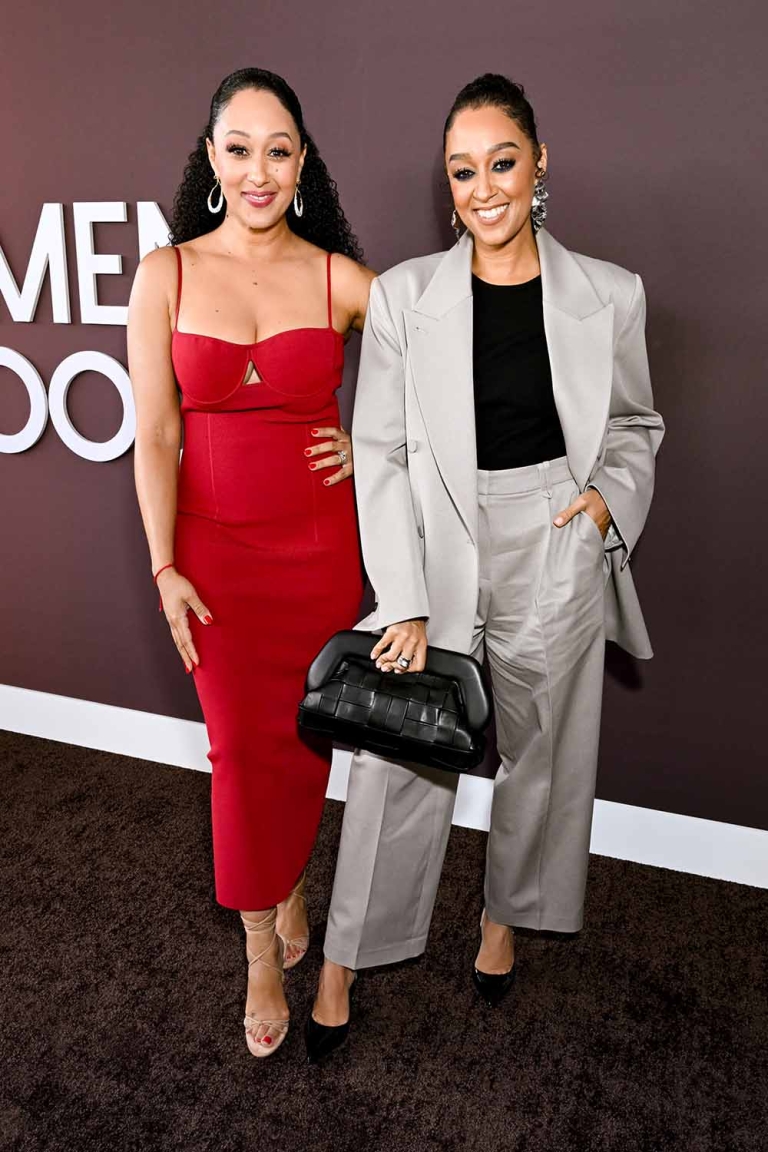 Tamera Mowry and Tia Mowry at Essence Black Women in Hollywood held at