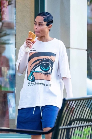 *EXCLUSIVE* – Blac Chyna was spotted enjoying an ice cream cone in