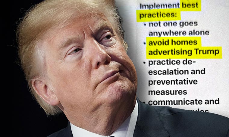 FEMA Fires Supervisor Who Instructed Relief Workers to Avoid Homes with Trump Signs