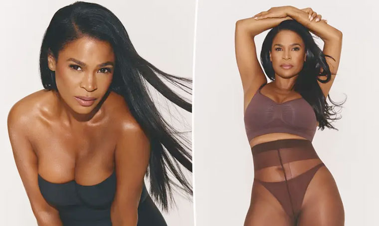 Nia Long, 54, models Kim Kardashian’s Skims in new campaign