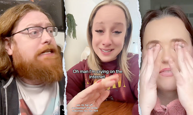 TikTok influencers break down in tears after Supreme Court upheld ban