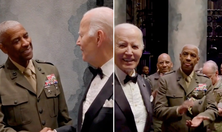 Joe Biden attends ‘Othello’ opening night on Broadway (Video)