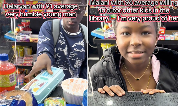 Local businessman gives students cash, food for good grades (Video)