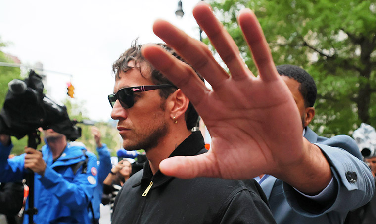 Cassie’s husband Alex Fine storms out of court during her testimony