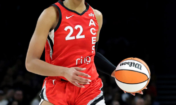 LAS VEGAS, NEVADA – MAY 30: A’ja Wilson #22 of the Las Vegas Aces brings the ball up the court against the Los Angeles Sparks in the second quarter of their game at Michelob ULTRA Arena on May 30, 2025 in Las Vegas, Nevada. The Aces defeated the Sparks 96-81. NOTE TO USER: User expressly acknowledges and agrees that, by downloading and or using this photograph, User is consenting to the terms and conditions of the Getty Images License Agreement. (Photo by Ethan Miller/Getty Images)