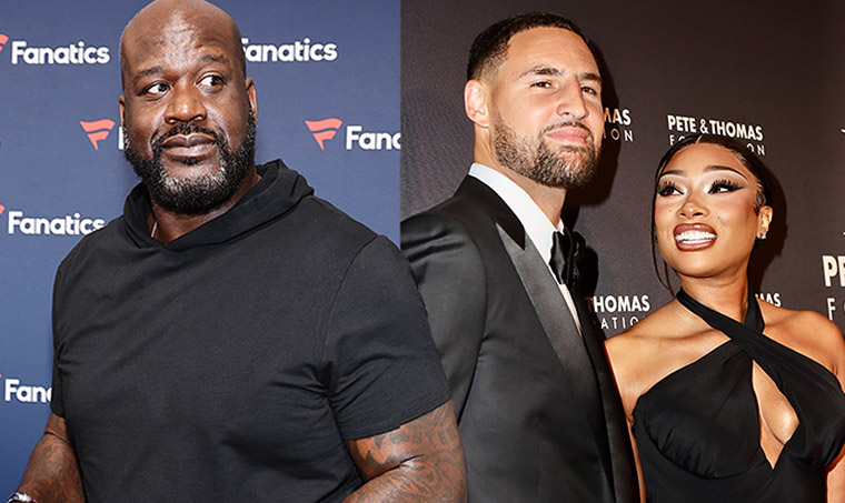 Shaquille O’Neal predicts how long Megan and Klay will last