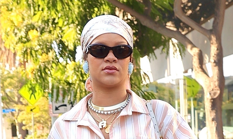 Rihanna steps out wearing daytime pajamas
