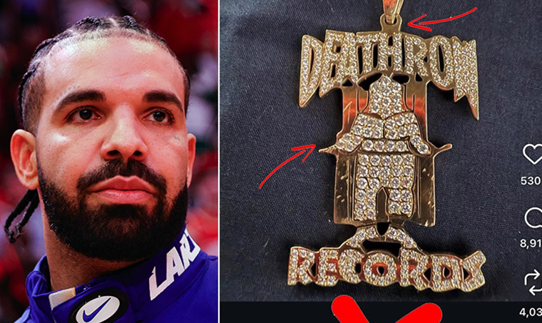 Did Drake Buy a Fake 2Pac Death Row Records Pendant?