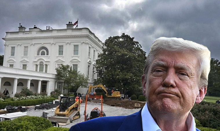 Outrage: Trump Paves Over White House Rose Garden with Concrete Patio