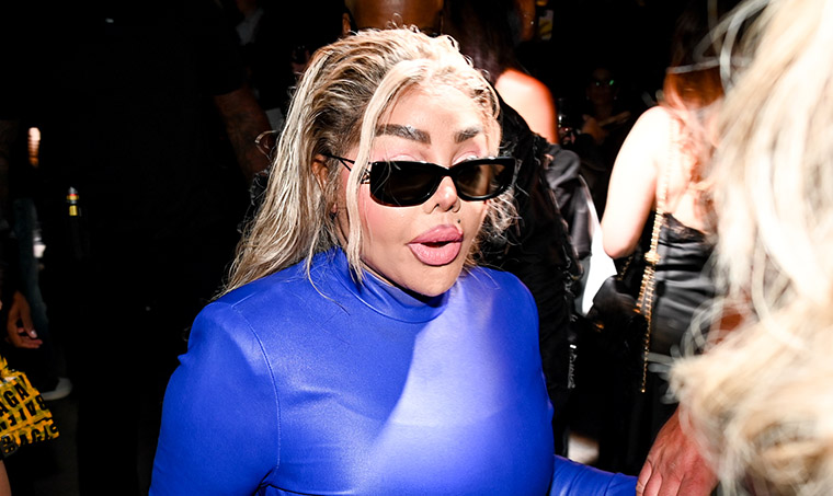 Celeb Style: Lil Kim at Star-Studded LaQuan Smith Runway Show