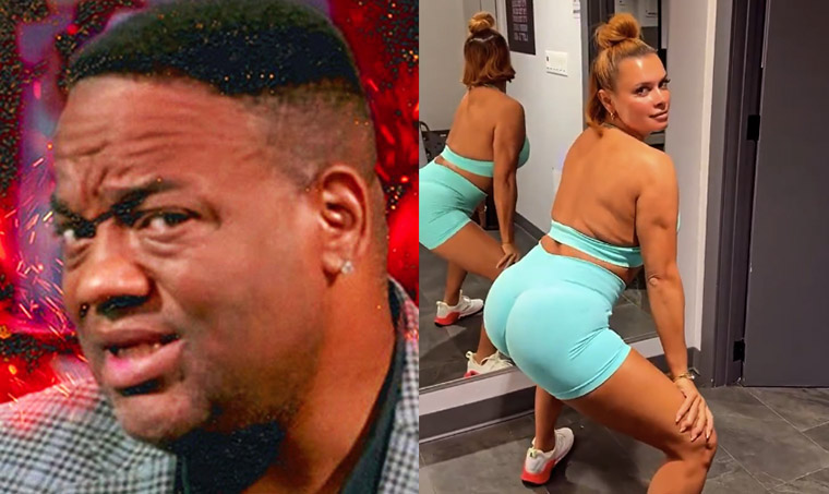 Jason Whitlock Trolls Joy Taylor’s BBL Pads Workout Video