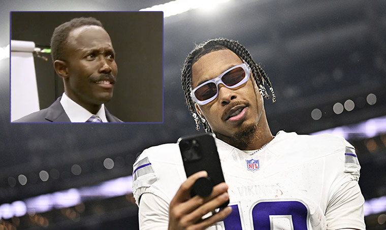 Vikings WR Justin Jefferson Poses as Zesty Photographer to Prank GM Kwesi Adofo-Mensah
