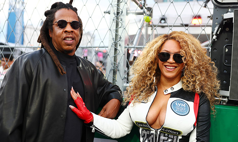 Beyoncé Turns Heads in Sultry Louis Vuitton Racing Suit at F1 Grand Prix
