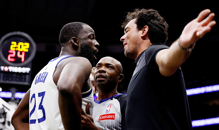 Draymond Green is warned by the NBA that fans can call him “Angel Reese”