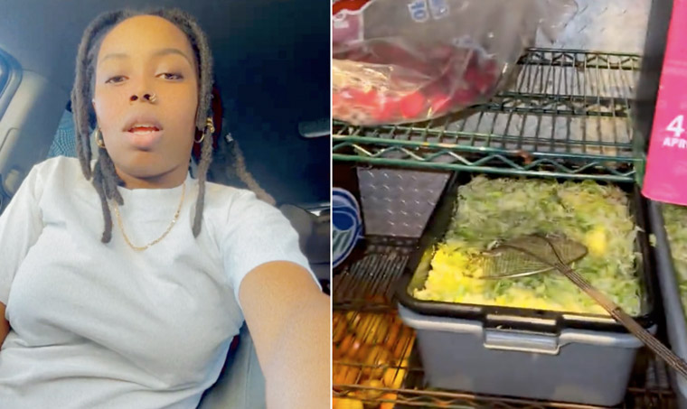 TikTok content creator records video of unsafe food in back of restaurant