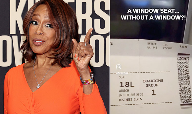Gayle King slammed as “out of touch” for complaining about a window seat without a window