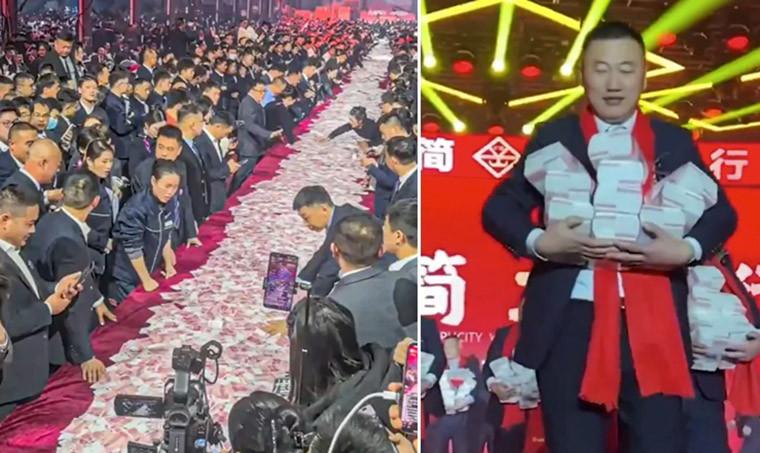 Chinese billionaire gives away $26 million cash to his employees