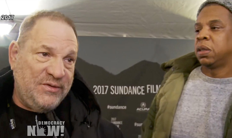 Harvey Weinstein shuts down reporter who questioned Jay-Z about Trump: “Jay is my friend”