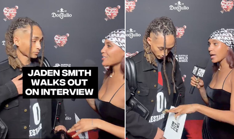 Jaden Smith walks away from interviewer who asked about Ye