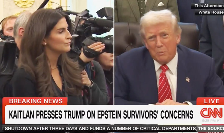 Trump criticizes CNN anchor Kaitlan Collins for “not smiling”