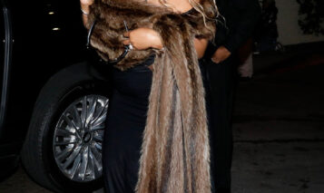 Lizzo is seen celebrating her 38th birthday at Chateau Marmont alongside her boyfriend, Myke Wright, and friends. Credit: PGP / BACKGRID