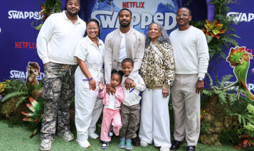 Michael B. Jordan and family at the Los Angeles Premiere Of Netflix’s Swapped held at the Netflix Tudum Theater on April 26, 2026 in Hollywood, Los Angeles, California. Photo credit: Image Press Agency / MEGA