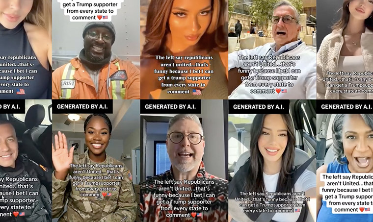 Fake AI Pro-Trump Influencers Flood Social Media