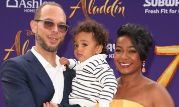 Vaughn Rasberry, Tatyana Ali and their son, Edward, at Hollywood premiere of Premiere Of Disney’s Aladdin. When: 22 May 2019 Credit: FayesVision/WENN.com