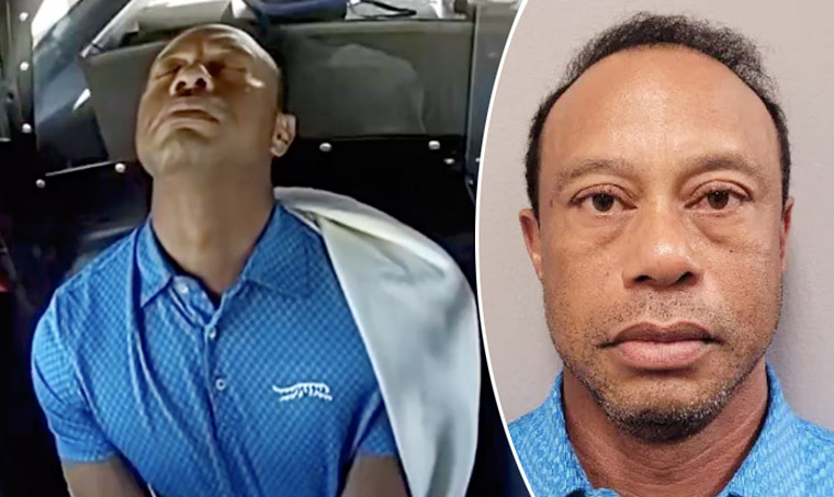 Video shows Tiger Woods nodding off following DUI arrest