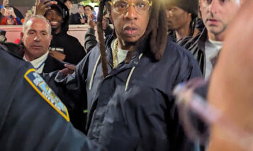 Jay Z is seen leaving Madison Square Garden for Game 2 of the NY Knicks vs Philadelphia 76ers in NYC. 06 May 2026 Photo credit: D J / MEGA