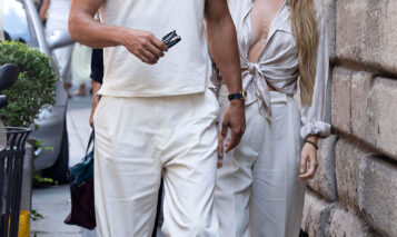MILAN, ITALY – SEPTEMBER 04: Jesse Williams and Alejandra Onieva are seen in romantic situations  on September 04, 2025 in Milan, Italy.  (Photo by Robino Salvatore/GC Images)