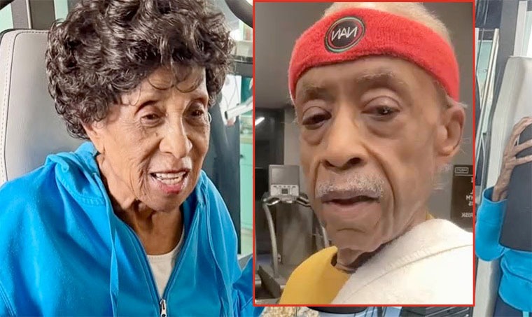 Marla Gibbs, 94, and Rev. Al Sharpton, 71, Share Workout Inspiration