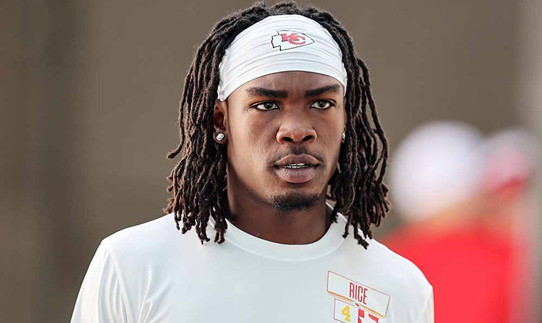 Chiefs WR Rashee Rice Jailed for Violating Probation from 6-Car Crash